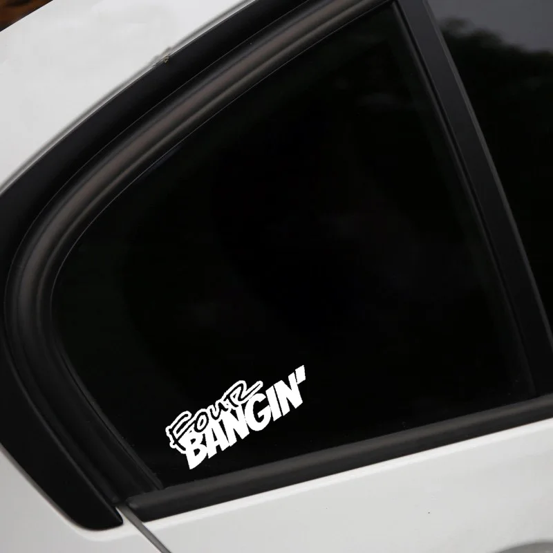 QYPF 15 см * 5 3 стильная крутая Автомобильная наклейка BANGIN на четыре автомобиля