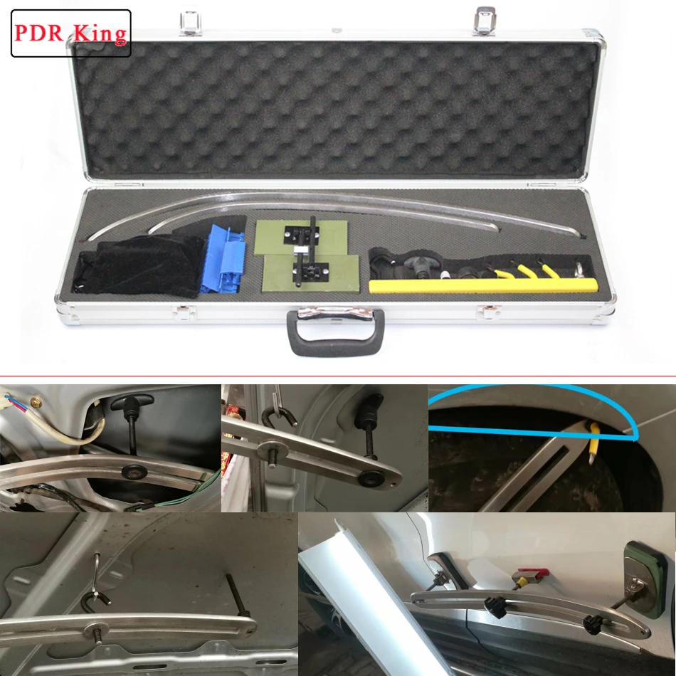 Плоский крюк для удаления вмятин автомобиля град ремонт стержень наборы