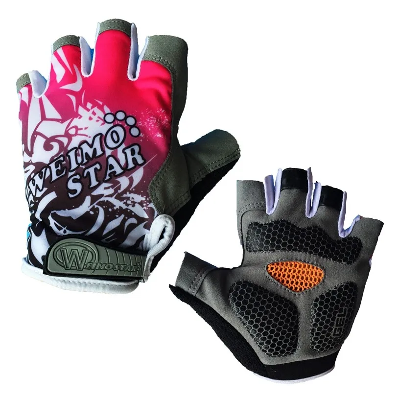 Зеленые дышащие велосипедные спортивные Гелевые перчатки с полупальцами для