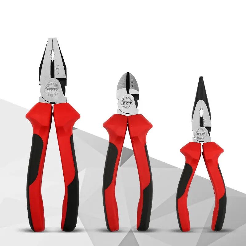 3PCS/set Industrial Pliers Needle-nose pliers Vise Diagonal pliers tool kit W113