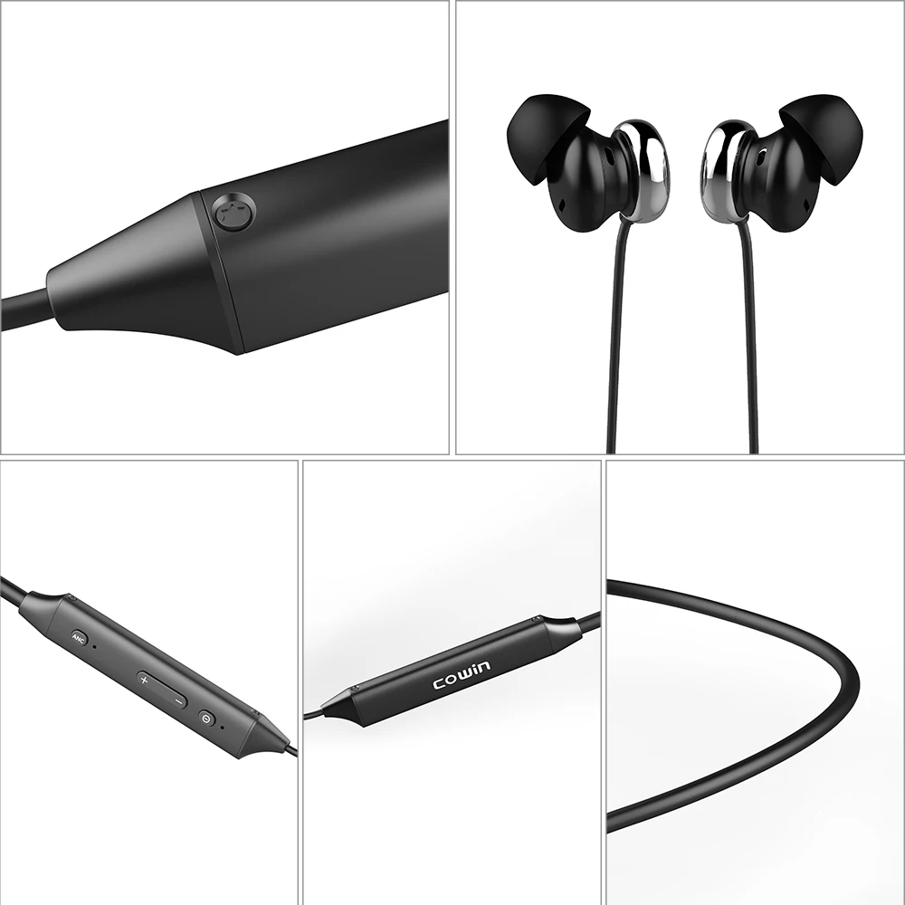 Беспроводные Bluetooth наушники cowin спортивные с активным шумоподавлением гарнитура