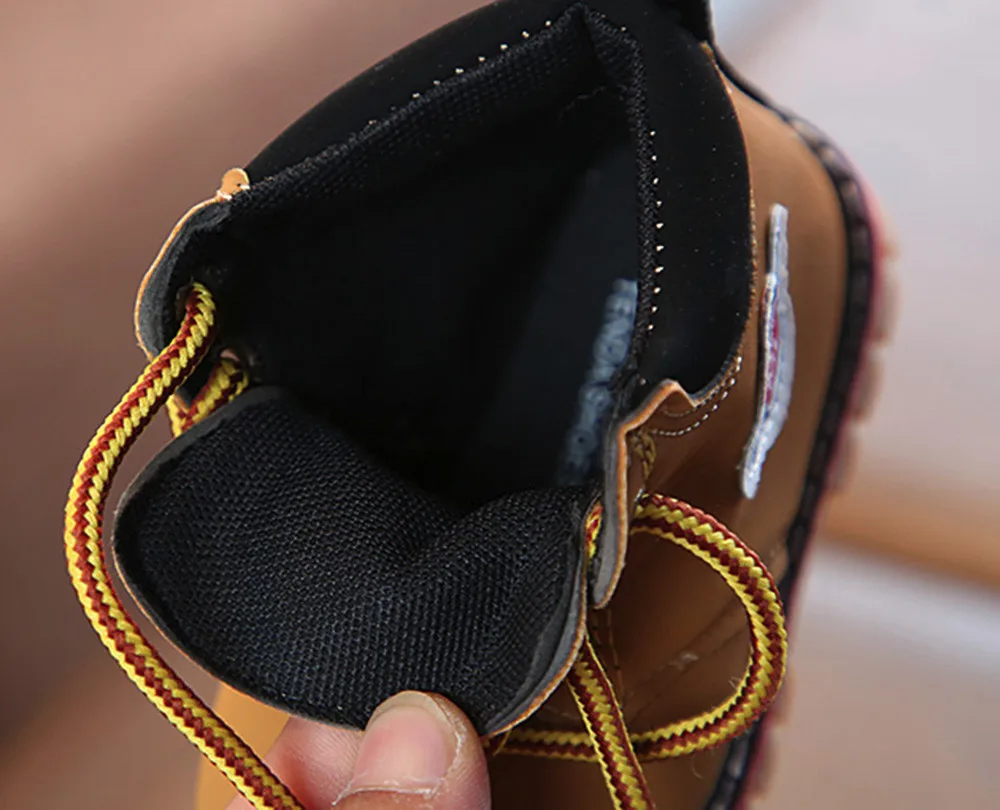 Теплая зимняя детская обувь Теплые кроссовки Martin для маленьких мальчиков и