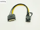 Одиночный SATA 15pin к 8pin (6 + 2) Кабель-адаптер Powr 20 см PCI-E SATA кабель питания 15-контактный к 8-контактный кабель для BTC Miner Mining