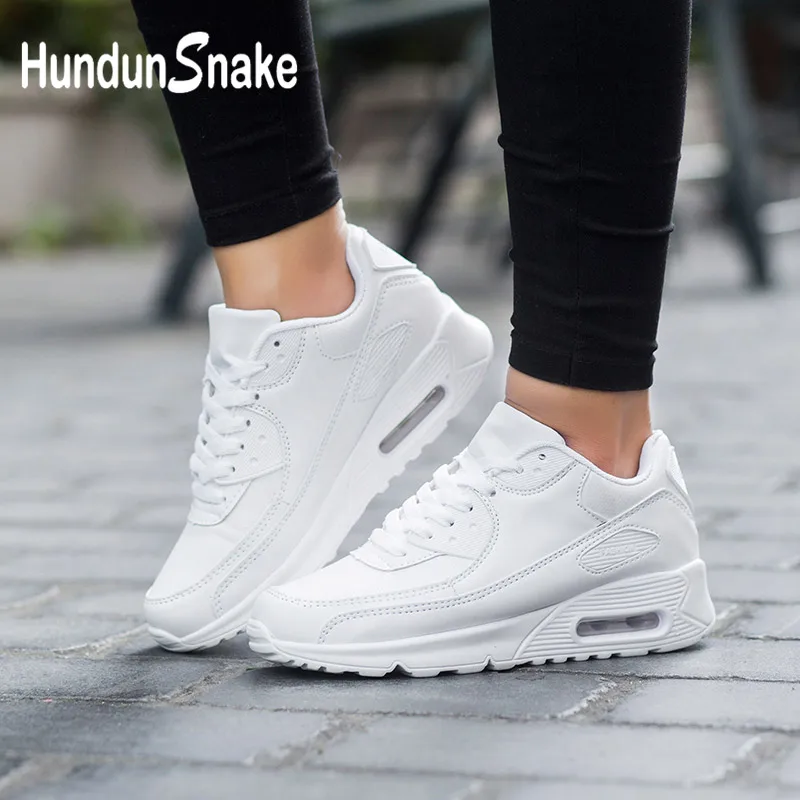 white Hundunsnake/кожаные женские кроссовки с воздушной подушкой; женская спортивная обувь для тенниса; мужская белая Баскетбольная обувь; Femme; коллекция года; обувь; крассовки; G-28 - Цвет: white