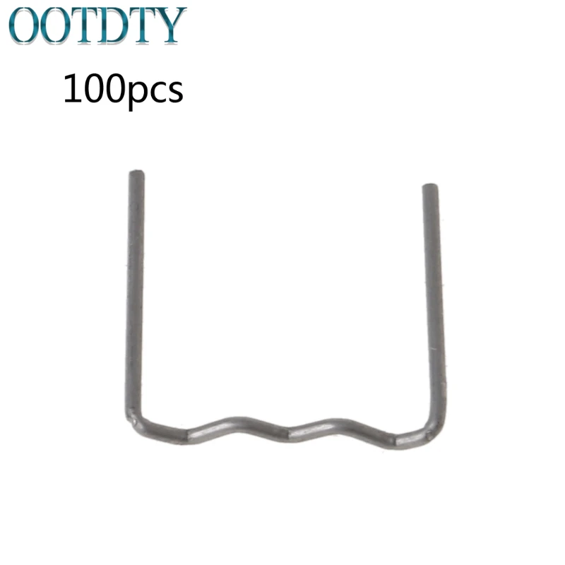 

OOTDTY 100 шт. нарезанные горячие плоские скобы в форме волны пластиковый степлер ремонтный сварочный инструмент