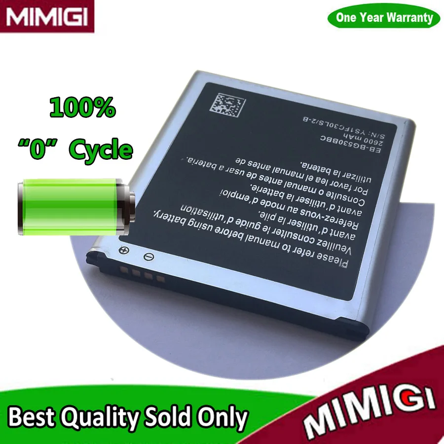 100% Новый 2600мАч Батарея для Galaxy Grand Prime J3 2016 g5308w G530 g530f g531f g530fz G530H Samsung Celular телефон