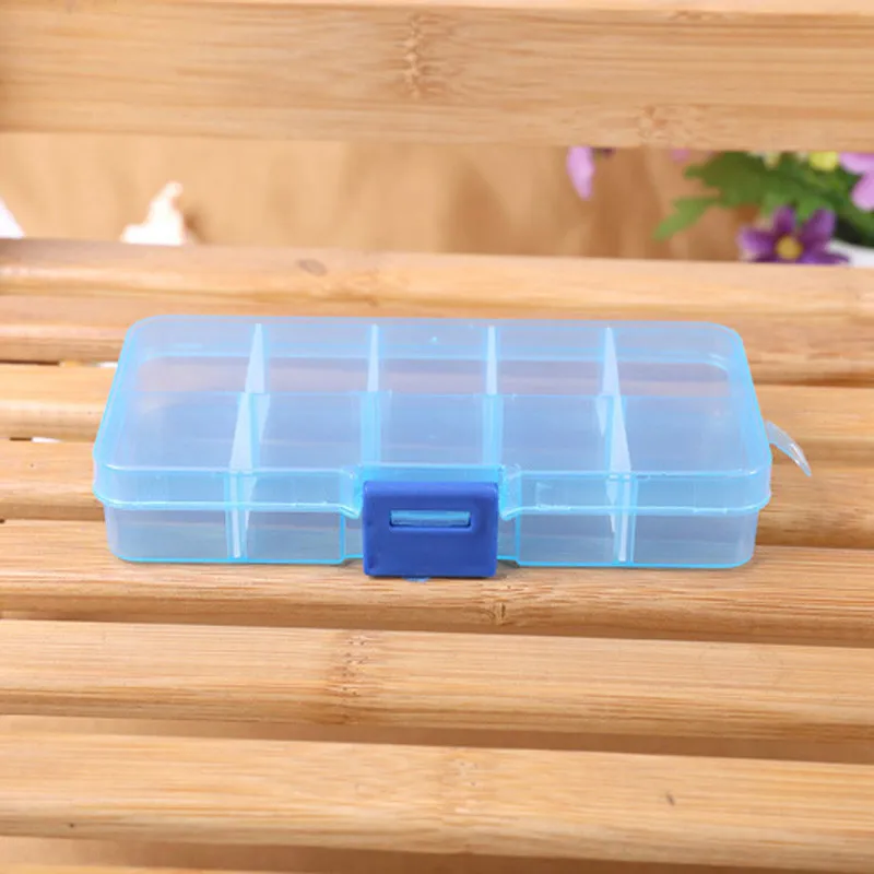 Прочный пластик 10 решеток регулируемые бусины для ювелирных изделий пилюль