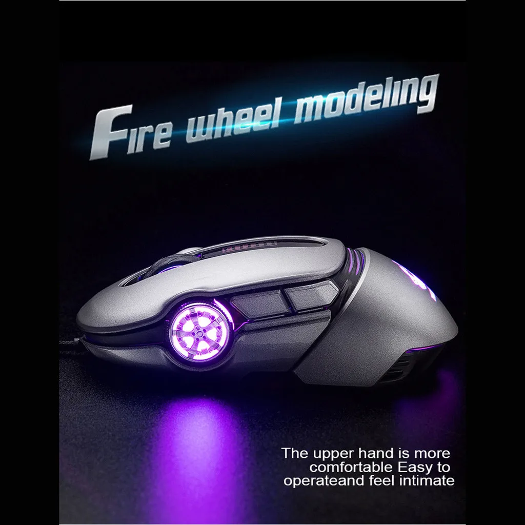 Игровая мышь розовая Механическая RGB подсветка эргономичная мышь игровой компьютер макро Программирование игровая оптика# LR4