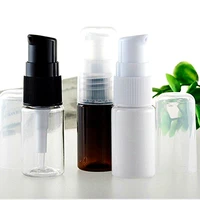 50pcslot 10ml beak bottle with pump pet emulsion pump refillable bottles empty lotion sub bottling cosmetic makeup vials