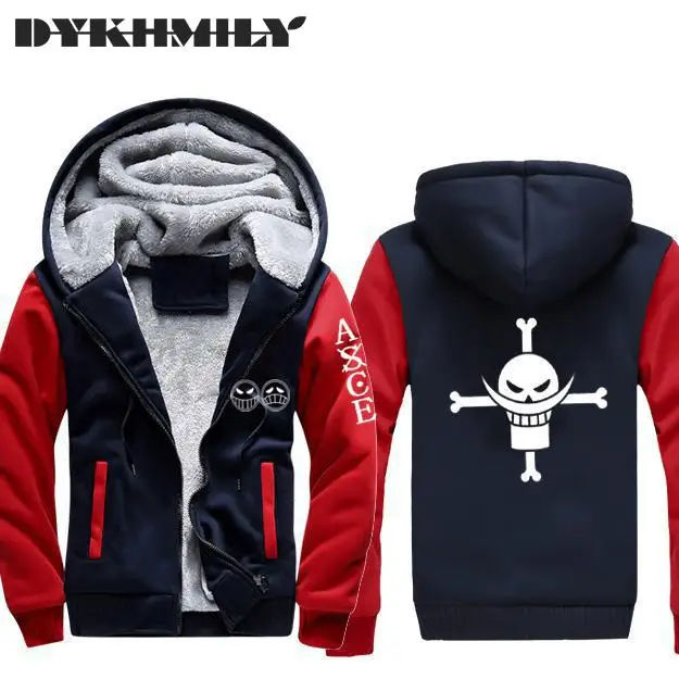 Новая брендовая зимняя мужская куртка Луффи Аниме Логотип мужские модели с