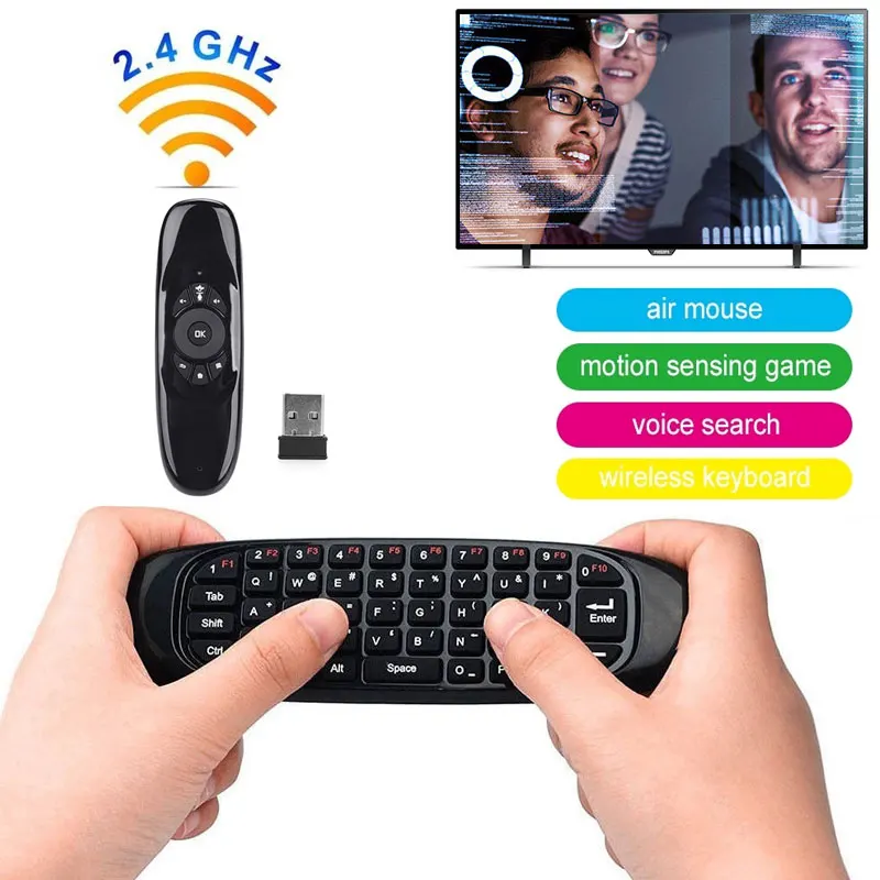 Беспроводная клавиатура Air Mouse 2 4 ГГц с голосовым управлением сенсорная панель