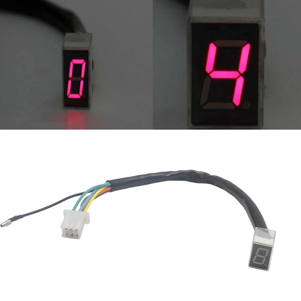 

LED Universal Digital Gear Indicator Motorcycle Display Shift Lever Sensor Free Dropship Brand New High Quality