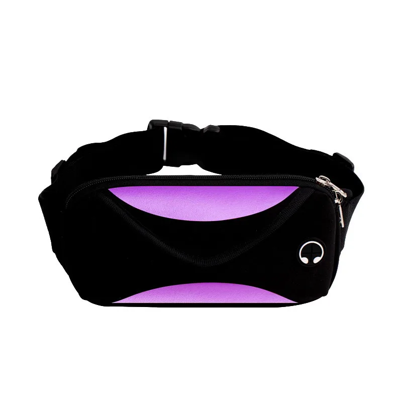 Purple Спортивная поясная сумка, Мужская водонепроницаемая поясная сумка, Женская поясная сумка, поясная сумка, мужской кошелек для телефона, сумка, сумки - Цвет: Purple