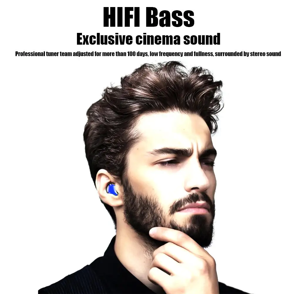 TWS наушники 6D Surround G01 с поддержкой Bluetooth 5 0 и зарядным отсеком на 700 мА · ч|Наушники