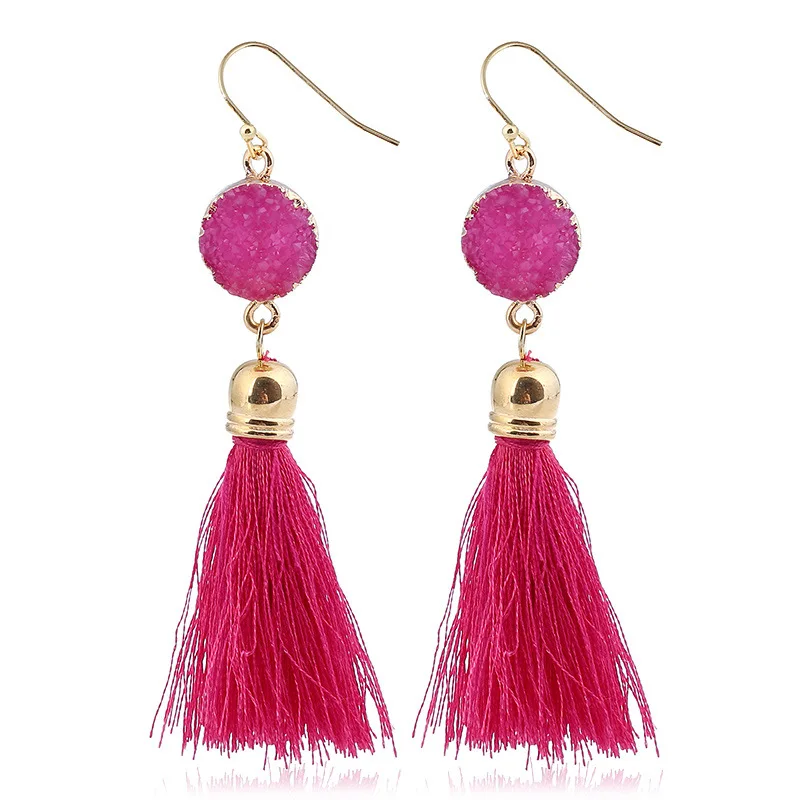 Модные ювелирные изделия ручной работы разноцветные полимерные серьги с