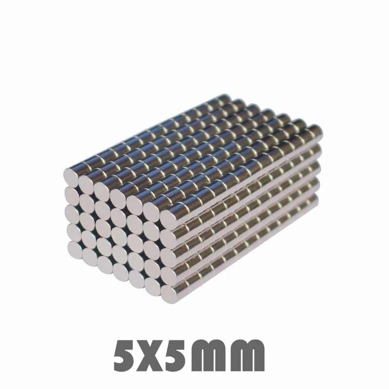 50/100/200 шт 5x5 мм Неодимовый Магнит Сильные круглые магниты N35 диск 5*5 поисковый
