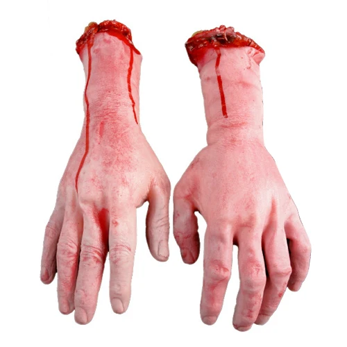 Vivid Human Arm Hand Bloody Dead Body Parts Haunted House Halloween Stage Props | Дом и сад