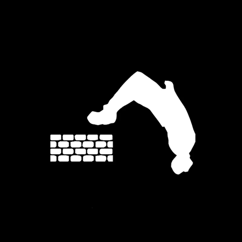 QYPF 12 7*9 виниловый Parkour украшение для экстремальных видов спорта стикер
