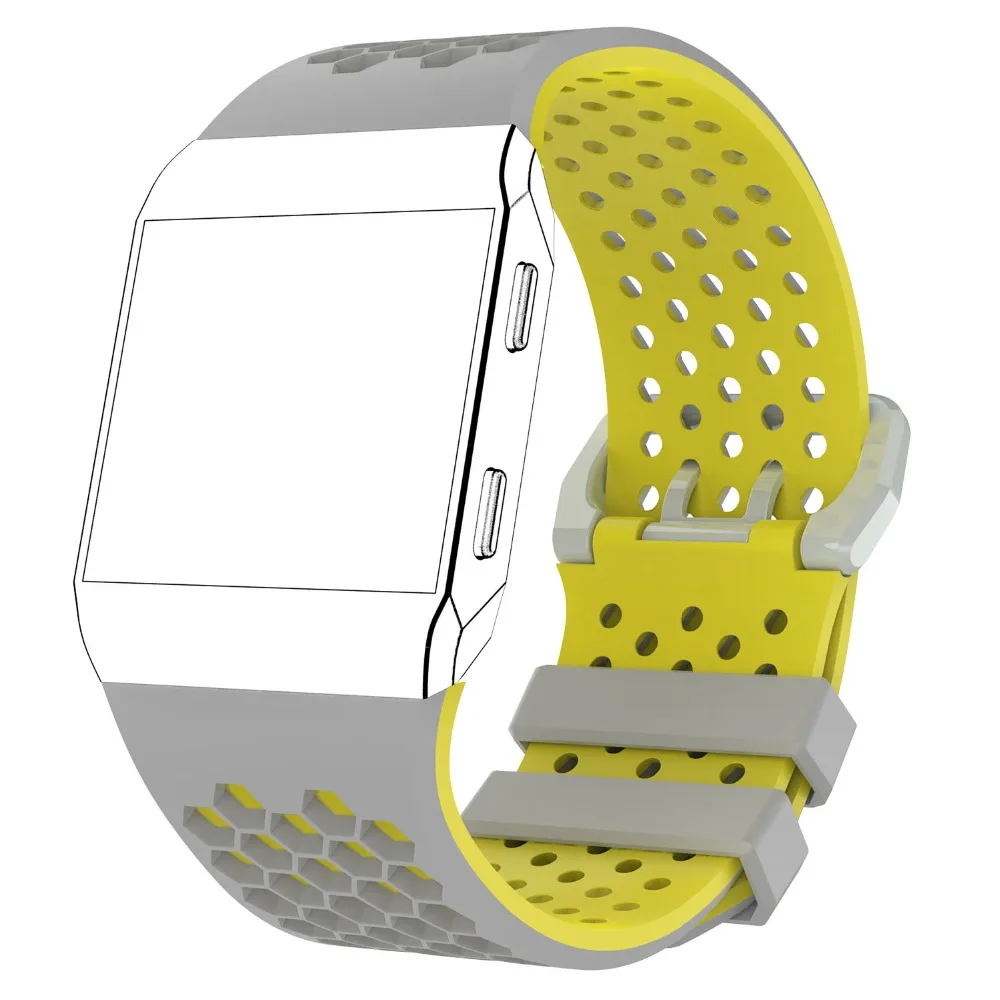 Проветрить силиконовые спортивные часы ремешок для Fitbit Blaze Смарт фитнес