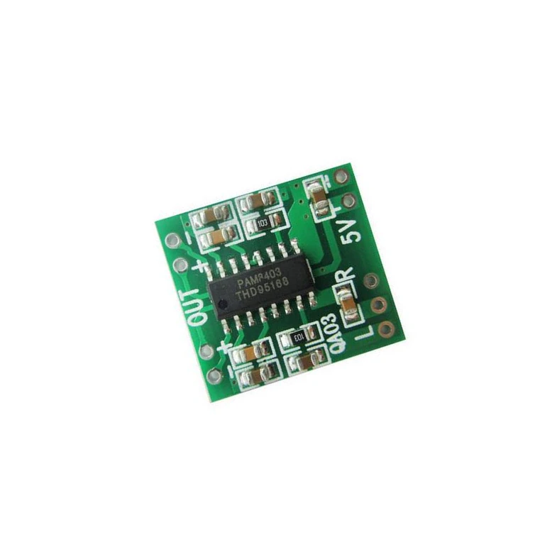 2 шт. супер мини плата цифрового усилителя PAM8403 2*3 Вт класс D от 5 В до USB источник