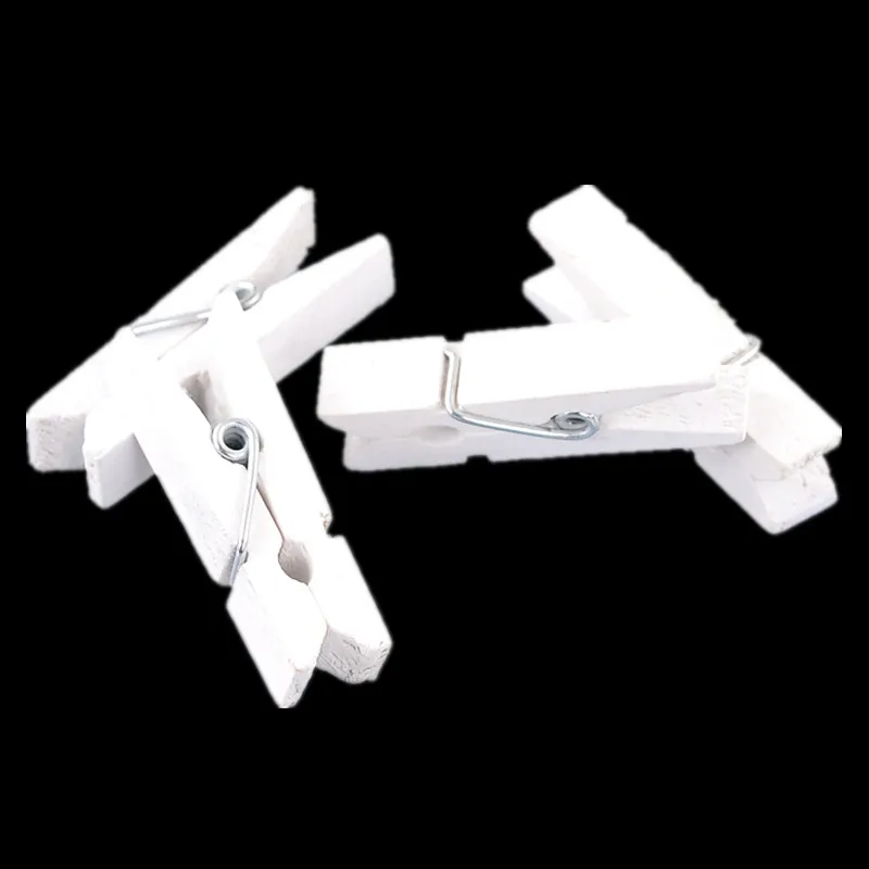 

Clips Craft Clips Office & School Supplies White Wooden Photo Paper Pegs Clothespin Wood 3.5x0.7cm(1 3/8"x2/8") 50Pcs