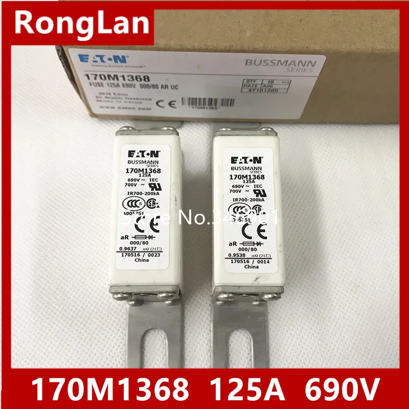 

Предохранители BUSSMANN из США, предохранитель 170M1368 170M1368D 125A 690 В, 5 шт./лот