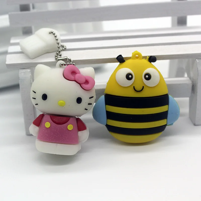 Флеш-накопитель с рисунком hello kitty, 128 ГБ, USB флеш-накопитель, 128 ГБ, 64 ГБ, 16 ГБ, 8 ГБ, флеш-накопитель, 32 ГБ, Memoria, USB Clef, карта памяти