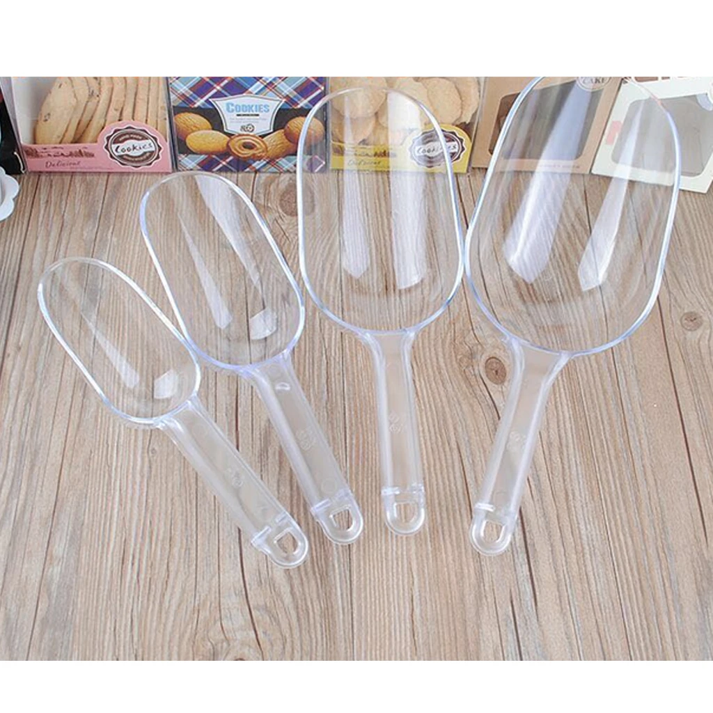 Кубик льда Лопата Совок скребок пластиковое прозрачное ведро для Бар