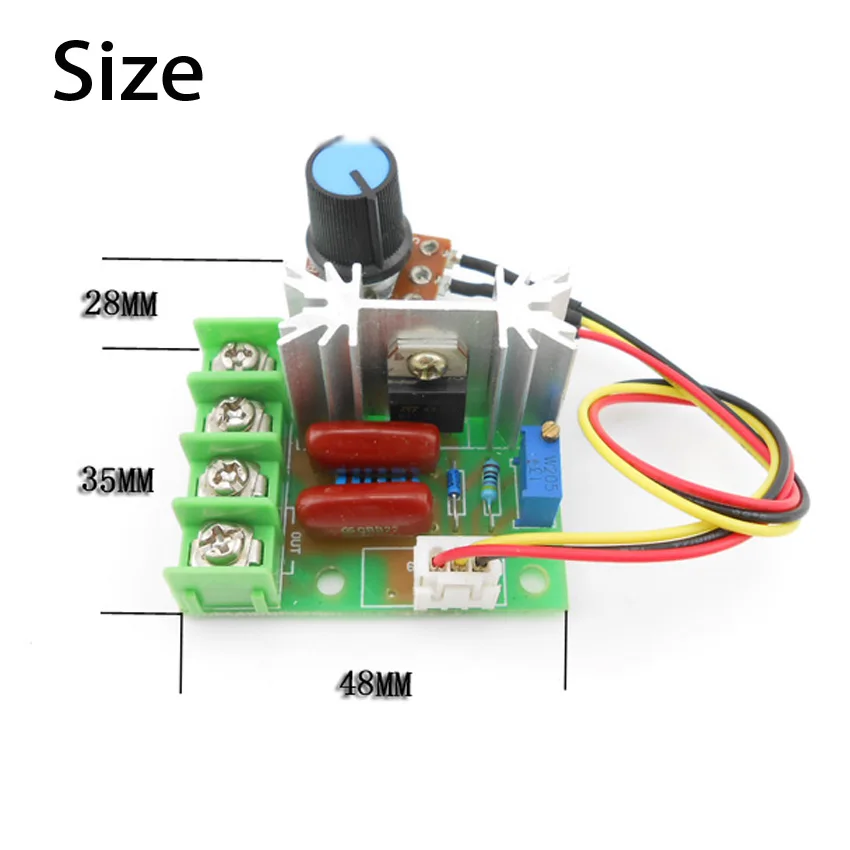 Высокоточный контроллер скорости электродвигателя 2000 Вт переменного тока 220 В