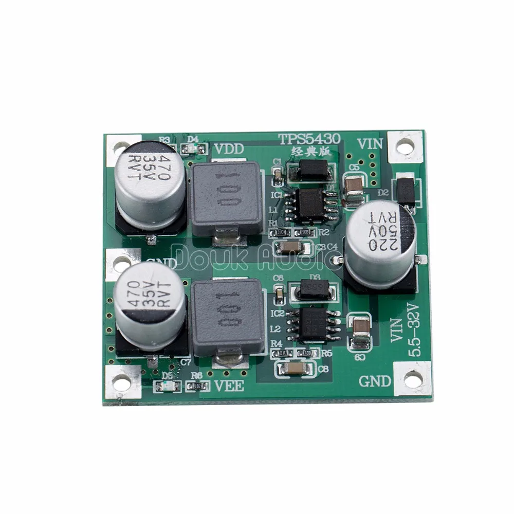 Douk Audio TPS5430 модуль импульсного источника питания 5 В/12 В/15 в выходной вольтовый