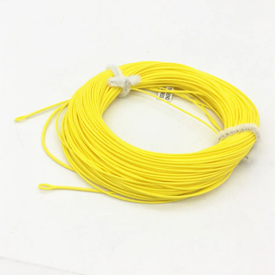 Fly Fishing 2 сварных петли WF 1 2 3 4 5 6 7 8 9WT Fly Fishing Line 100 футов Вес вперед плавающая Летающая леска много цветов