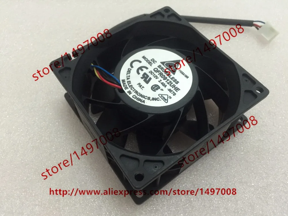 Вентилятор охлаждения сервера Delta Electronics QFR0912UHE 9E70 DC 12 В 2 40 а 90x90x38 мм|square fan|server fandc fan