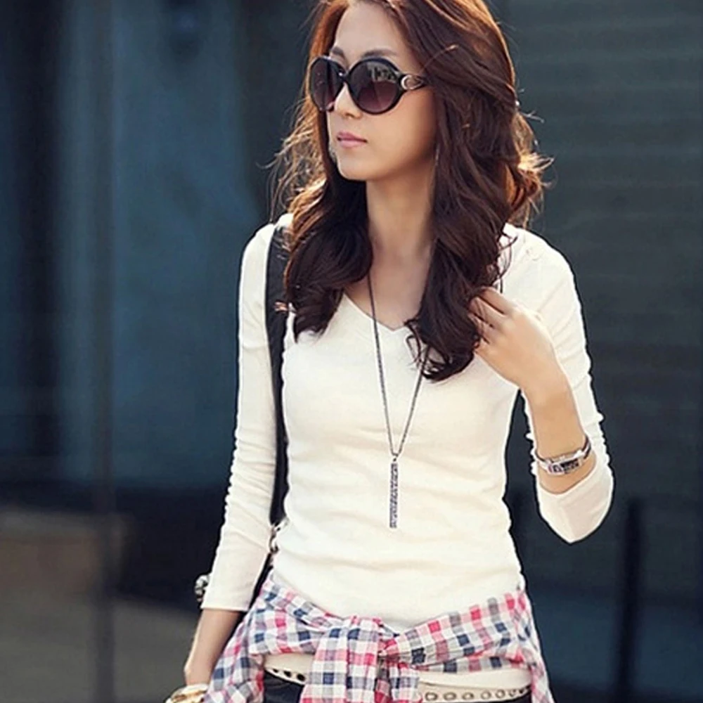 Женские флисовые рубашки с V образным вырезом повседневные универсальные Зимние