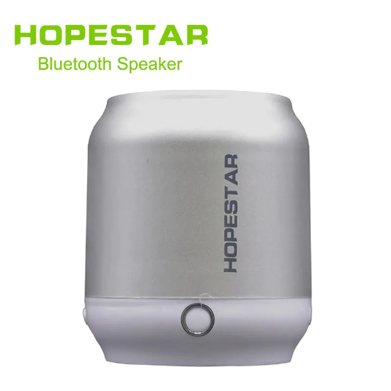 silver HOPESTAR H8 Мини Bluetooth динамик Портативный беспроводной бас стерео MP3 плеер Поддержка USB TF AUX FM handfree для телефона компьютера - Цвет: silver