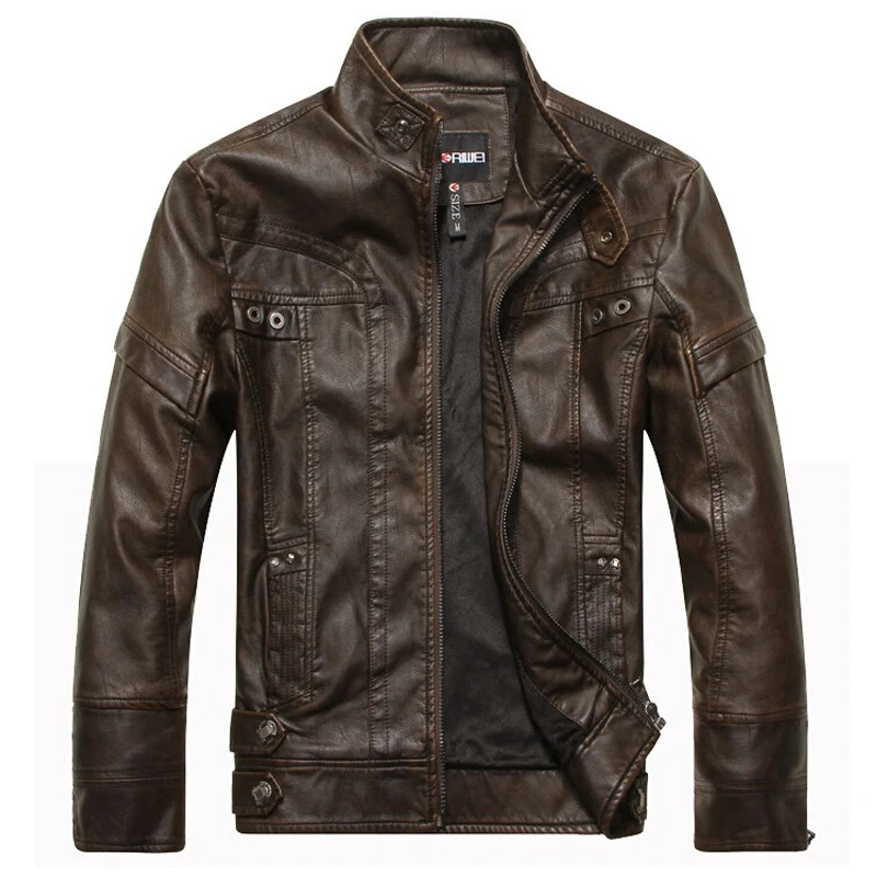 Фирменная Новинка мотоциклетные кожаные куртки мужские jaqueta de couro masculina куртка