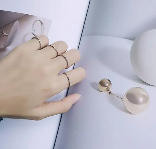 1 шт. очень тонкое кольцо миди из серебра 100% пробы длина мм|fine jewelry|jewelry ringsjewelry jewelry |