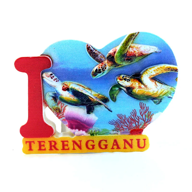Магнитный сувенир Terengganu в виде черепахи из Малайзии на холодильник | Дом и сад