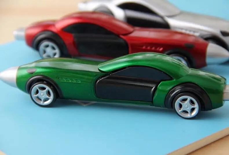 10 шт. креативные Канцтовары мультфильм форма спортивной машины шариковые ручки