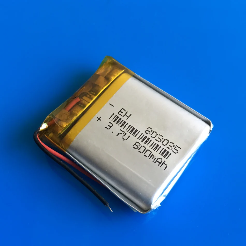5 шт. 3 7 V 800mAh 803035 Lipo полимерная литиевая аккумуляторная батарея для MP3 GPS DVD bluetooth