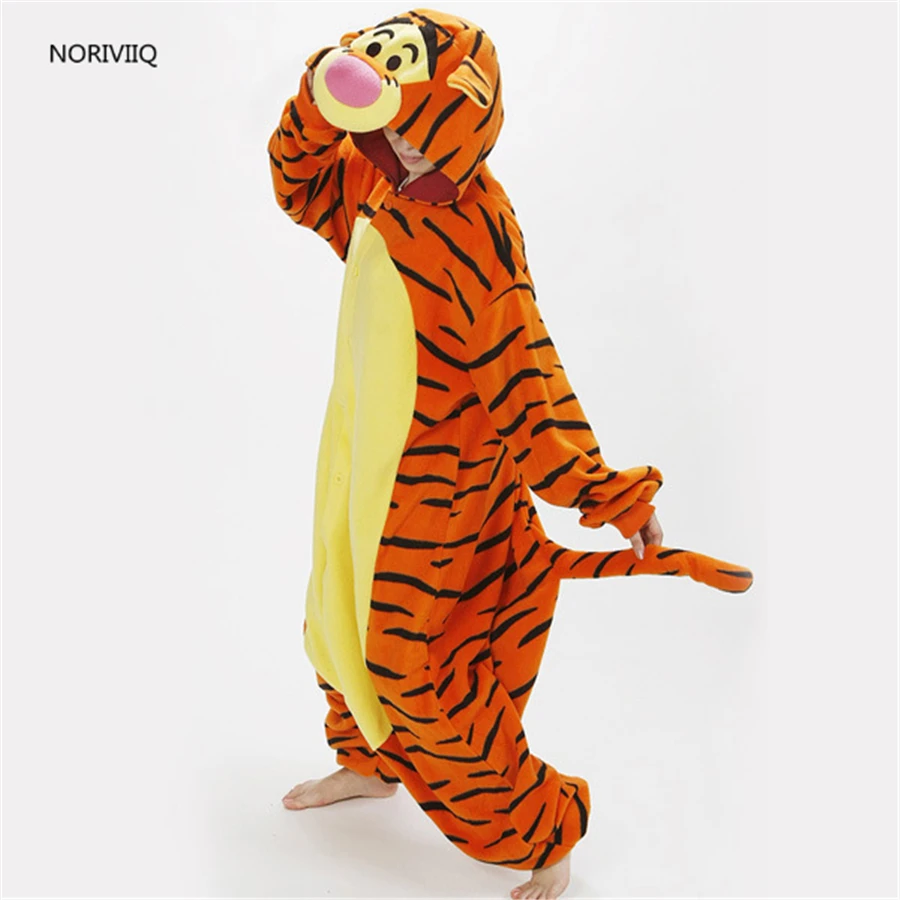 Hot Pyjamas Jump Tiger Unicorn Women/Man Fancy Dress Warm Winter Clothing Pigiami Sleep Animal Pajamas 05 |