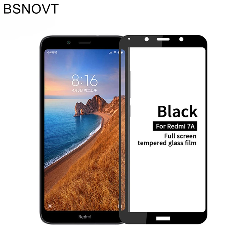 Для Xiaomi Redmi 7A стекло для защиты экрана телефона полное покрытие закаленное пленка
