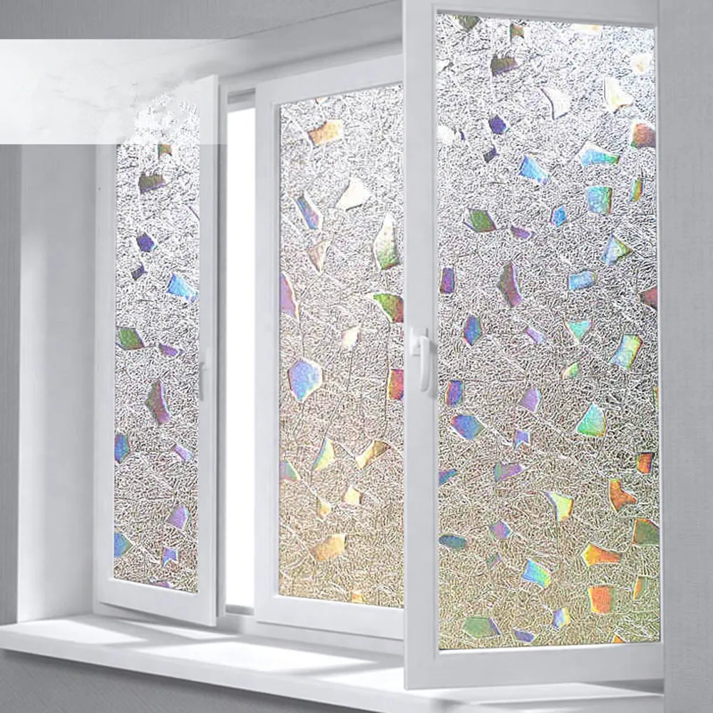 3D ПВХ непрозрачная конфиденциальная статическая раздвижная дверь окно