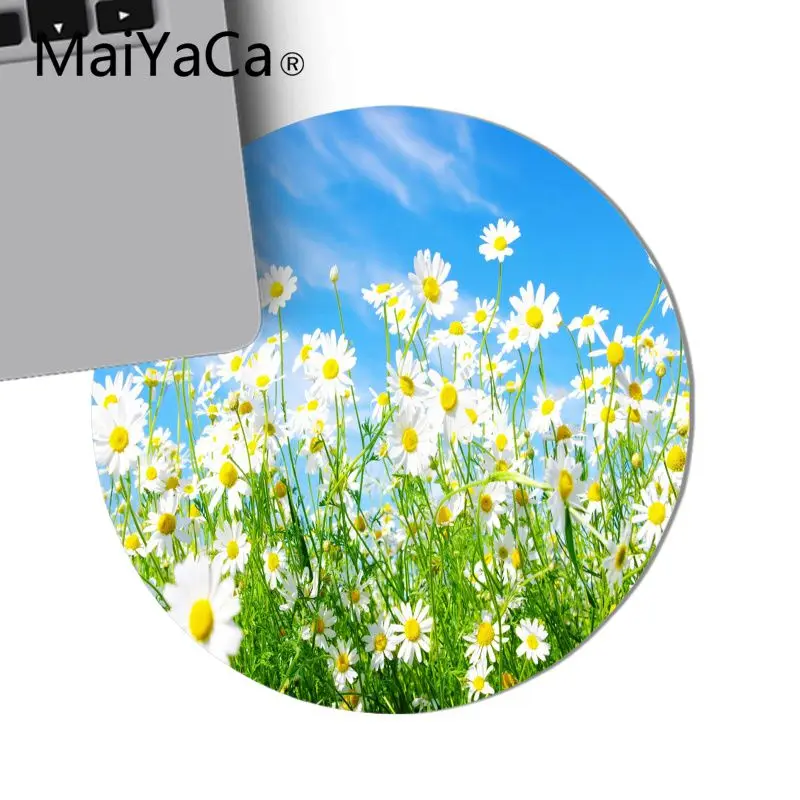 MaiYaCa Новый дизайн маленькая Маргаритка резиновая мышь прочная настольная
