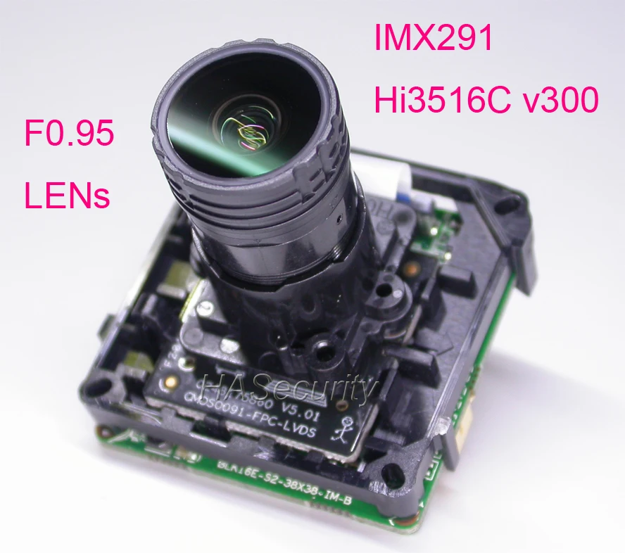 Интеллектуальный анализатор объектива F0.95 H.265 1/2.8 &quot модуль платы STARVIS IMX291 CMOS +