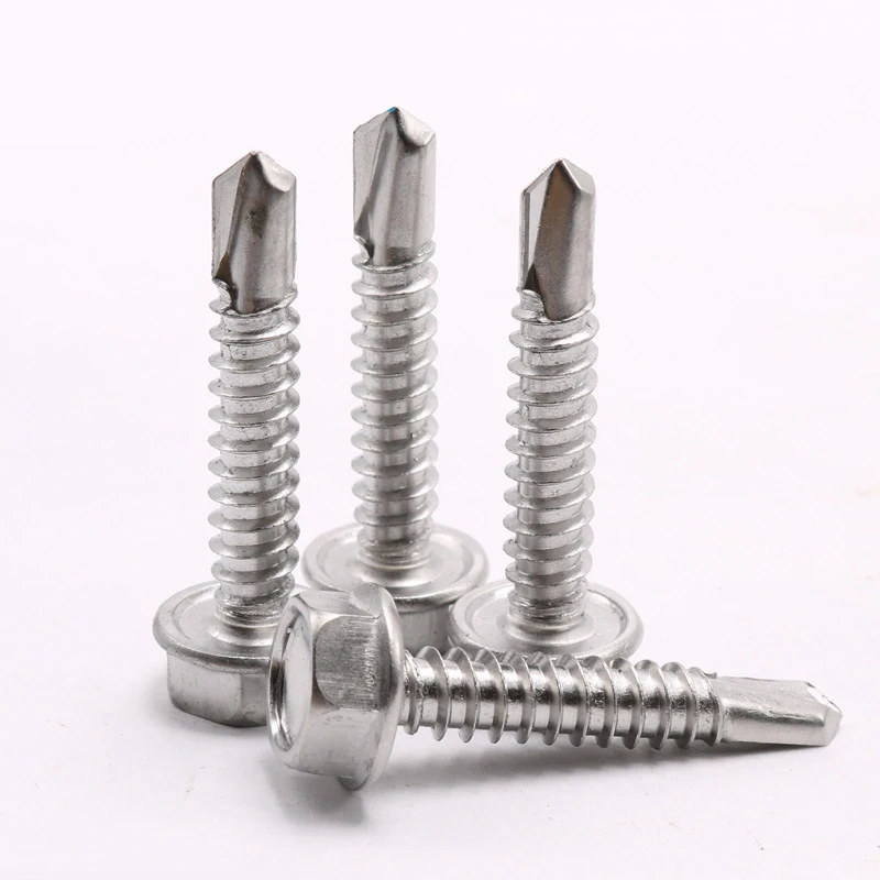 Саморез из нержавеющей стали 410 винт с шестигранным хвостовиком винты M4.2 M4.8 M5.5 M6.3