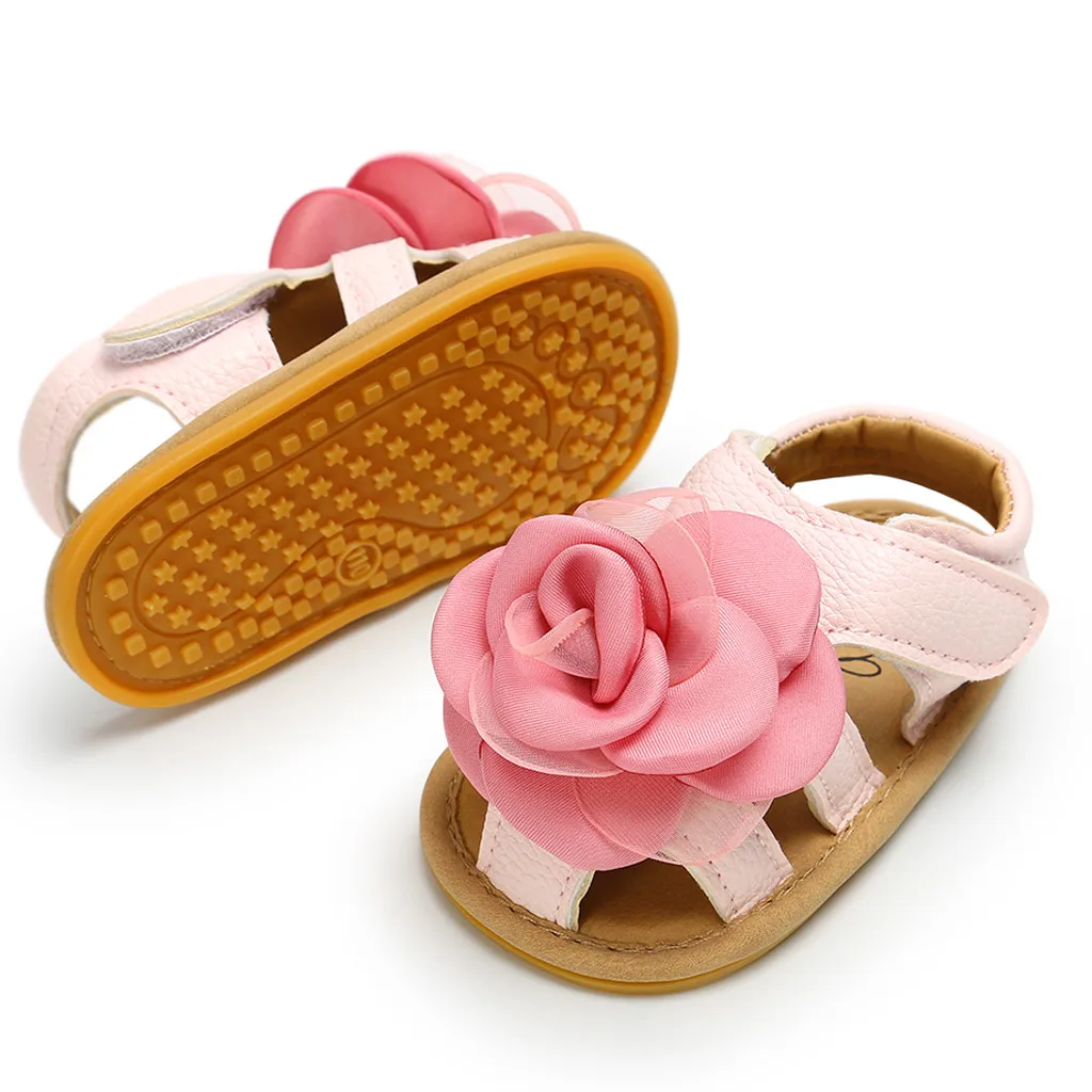 Детская обувь принцессы с цветами для маленьких мальчиков и девочек модная