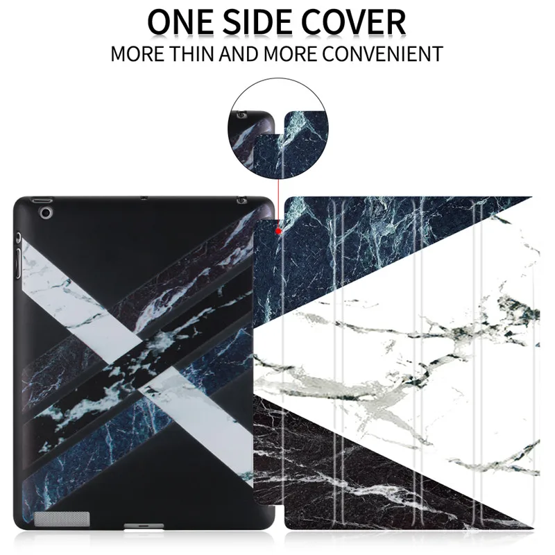 Роскошный чехол для Apple iPad 2/3/4 9 7 &quotКожаный Тройной бумажник Folio Holder Wake Up Чехол 2 3 4