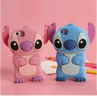 Hot Selling 3D Soft Cute Cartoon Lilo&ampStitch Case Silicone Phone Back Cover For iPhone 4 5 6 |