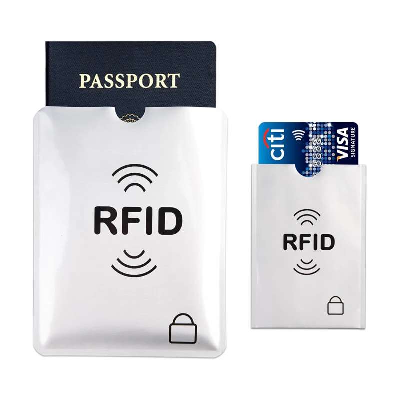 12 шт RFID Блокировка рукава Противоугонная RFID визитница RFID Блокировка рукав идентификация 10 Кредитная карта 2 паспорт кошелек карман
