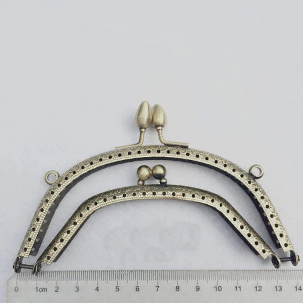 

13.5cm 2 in 1 design double layer women DIY metal purse frame clasp bag hardware accessories 10pcs/lot